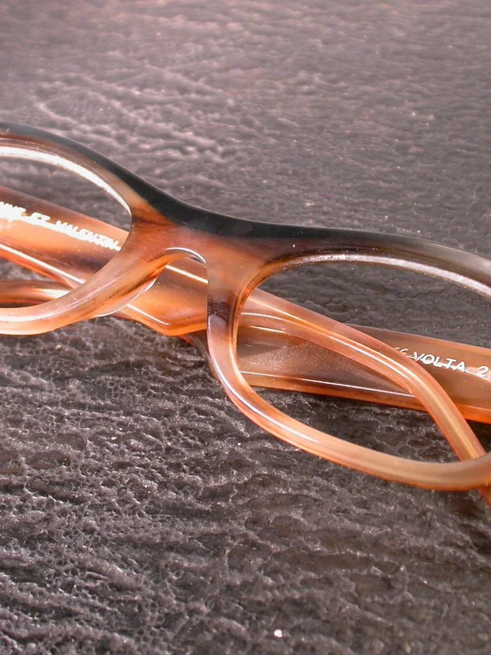 Authentic Anne et Valentin Volta Blonde Tortoise Eyeglasses Made in France